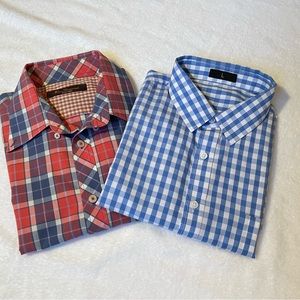 Bundle of two men’s buttons down shirts_L